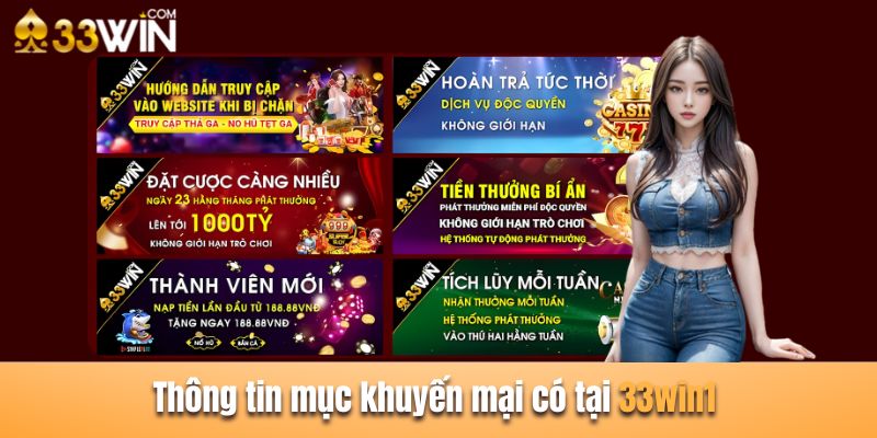 Thông tin cơ bản về mục khuyến mại có tại nền tảng