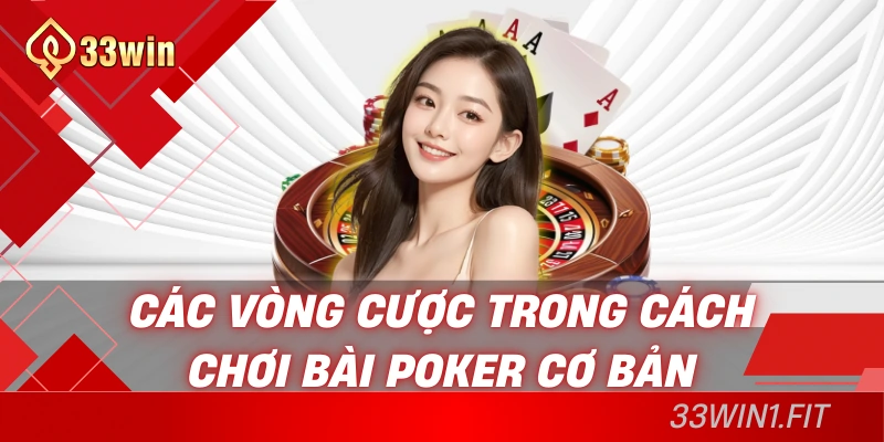 Các vòng cược trong cách chơi bài poker cơ bản